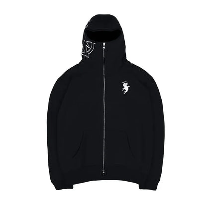 Men's Clothing Zip Up Hoodie Vintage Casual Pattern Oversize Hip Hop Punk Streetwear Clothing New in Hoodies & Sweatshirts