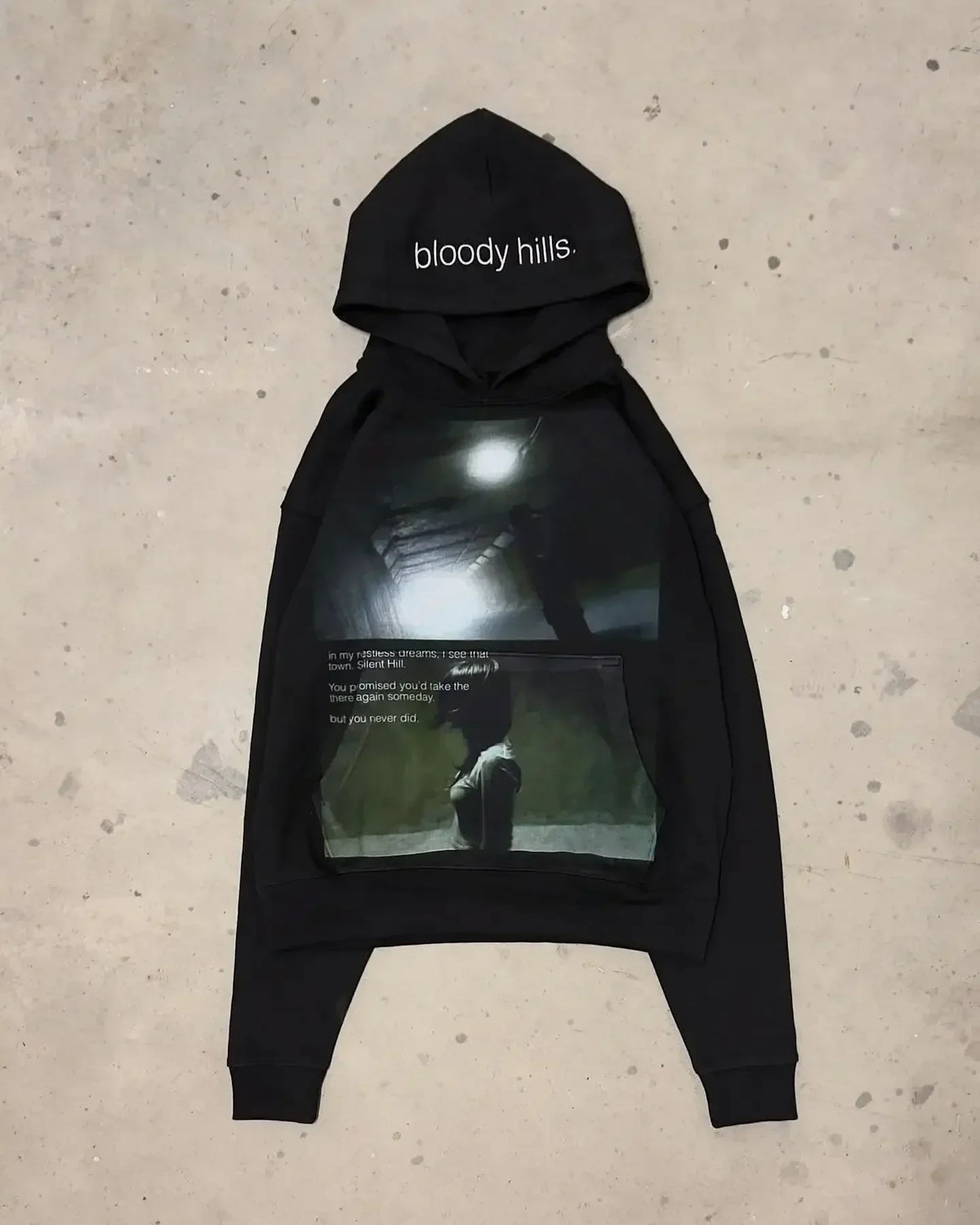 Harajuku Half Evi land Lonelystar Hoodies Grunge Oversized Hoodie Y2k Tops Casual Streetwear Sweatshirt Tracksuit Men Clothing