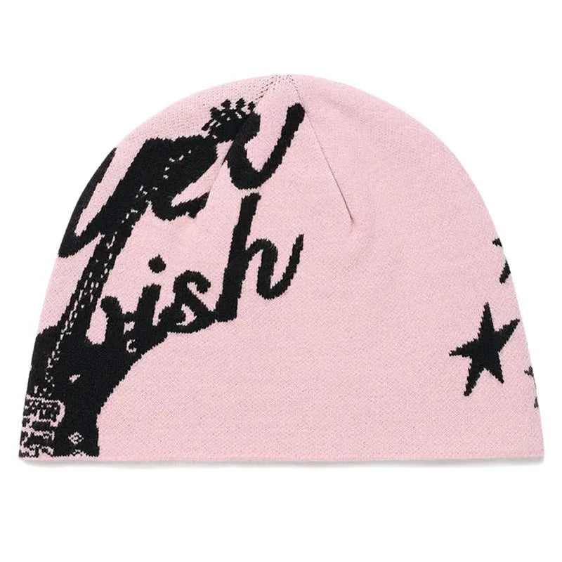 Women's Beanie Korean Wnter Knit Hip Hop Vintage Gothic Kpop Y2k Hats Streetwear Wool Caps Fashion Aesthetic Unisex Accessories