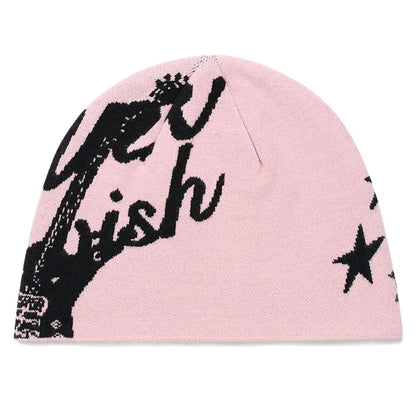 Women's Beanie Korean Wnter Knit Hip Hop Vintage Gothic Kpop Y2k Hats Streetwear Wool Caps Fashion Aesthetic Unisex Accessories