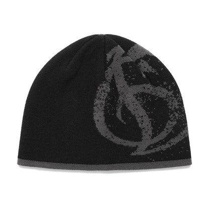 Women Beanie Korean Fashion Y2k Knitted Kawaii Hip Hop Harajuku Streetwear Wool Winter Pullover Jacquard Hat Unisex Accessorie