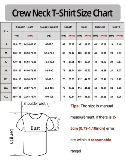 Classic Y2K Gothic Style T-shirt Print Oversized T Shirt High Street Shirts Gothic Round Neck Cotton Tops New Mens Women T Shir