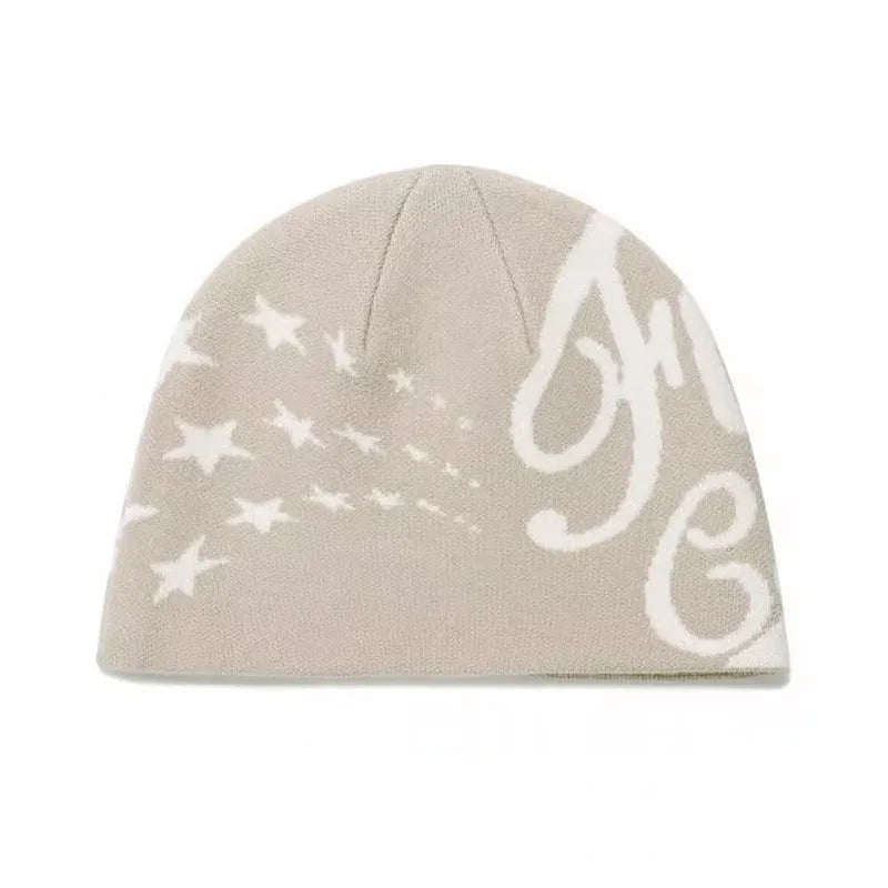 Women's Beanie Korean Wnter Knit Hip Hop Vintage Gothic Kpop Y2k Hats Streetwear Wool Caps Fashion Aesthetic Unisex Accessories