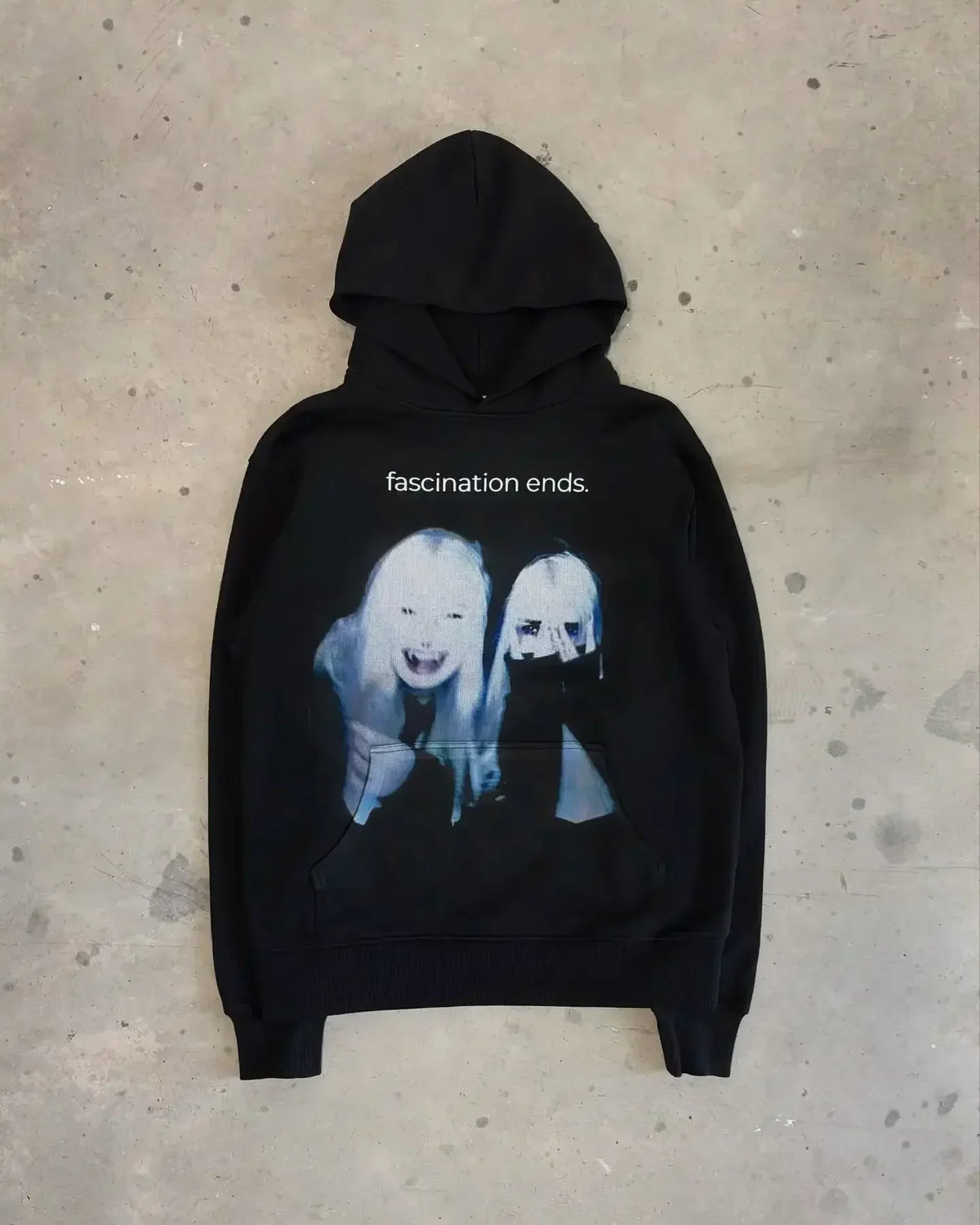 Harajuku Half Evi land Lonelystar Hoodies Grunge Oversized Hoodie Y2k Tops Casual Streetwear Sweatshirt Tracksuit Men Clothing