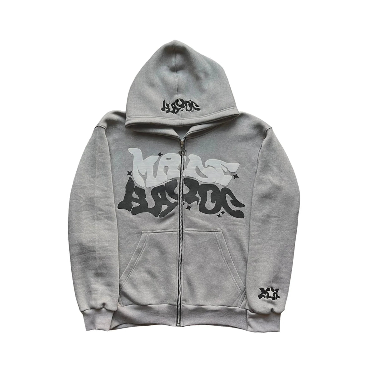 Autumn Fashion Retro Letter Printed Zipper Hoodies Men Women Y2K Section Lazy Trendy Versatile Cardigan hooded Jacket Clothes